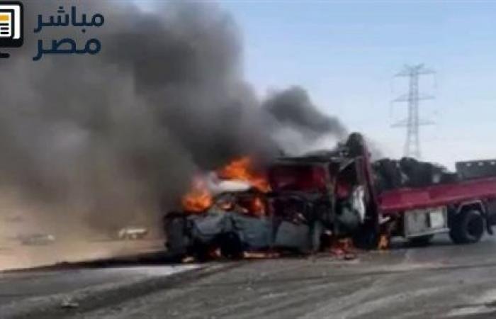 حادث مأساوي بالمنيا شرق الصحراوي: مصرع أربعة أشخاص وإصابة اثنين في اصطدام مروع