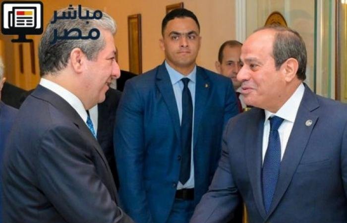 بارزاني والسيسي يؤكدان التعاون لتعزيز الأمن والاستقرار في المنطقة